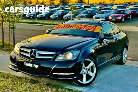 Black 2011 Mercedes-Benz C250 Coupe C204 BE 1.8T Coupe Luxury