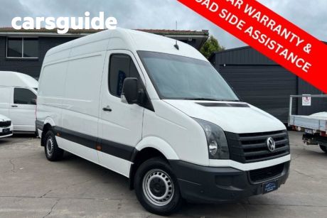 White 2014 Volkswagen Crafter Commercial 2EF1 35 Cab Chassis Dual Cab LWB 6st 4dr Man 6sp 2.5DT (100k