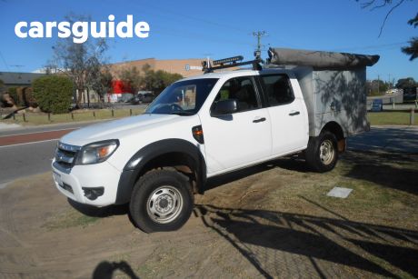 White 2011 Ford Ranger Dual Cab Chassis XL (4X4)