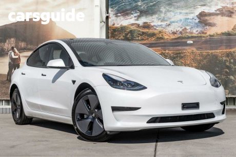 White 2023 Tesla Model 3 Sedan Rear-Wheel Drive