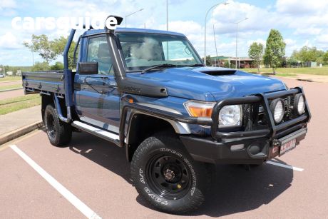 Blue 2019 Toyota Landcruiser Cab Chassis GXL (4X4)