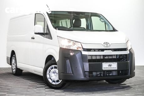 White 2024 Toyota HiAce Van LWB (4 Door Option)