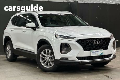 White 2018 Hyundai Santa FE Wagon Active Crdi (awd)
