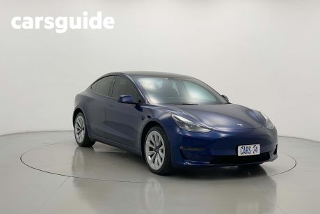 Blue 2022 Tesla Model 3 Sedan Long Range
