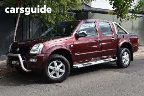 Red 2005 Holden Rodeo Crew Cab Pickup LT