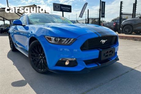 Blue 2017 Ford Mustang Coupe Fastback GT 5.0 V8