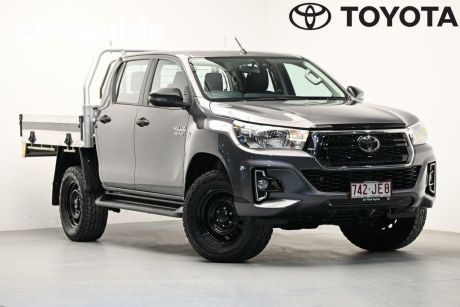Grey 2020 Toyota Hilux Double Cab Chassis SR (4X4)