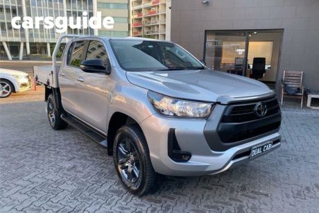 Silver 2023 Toyota Hilux Double Cab Chassis SR (4X4)