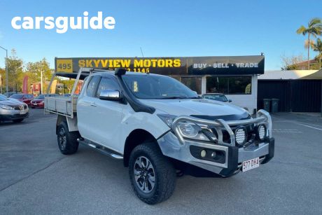 White 2017 Mazda BT-50 Ute Tray UR XTR Cab Chassis Freestyle 4dr Man 6sp 4x4 3.2DT