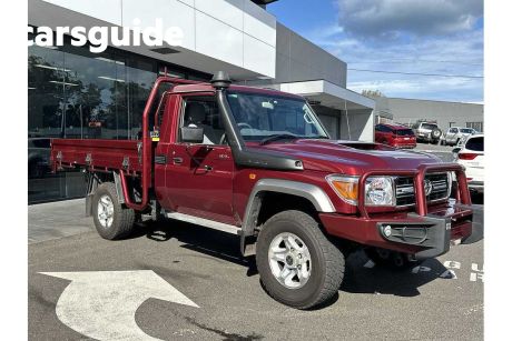Red 2021 Toyota Landcruiser 70 Series Cab Chassis GXL