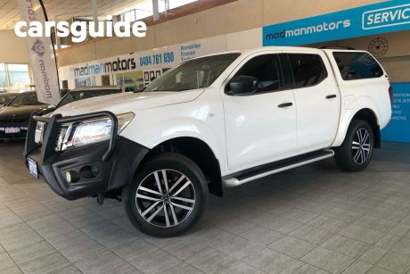 White 2017 Nissan Navara Ute Tray D23 S2 RX Cab Chassis Dual Cab 4dr Man 6sp 4x4 1147kg 2.3DT