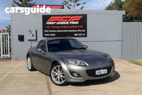 Silver 2009 Mazda MX-5 Convertible Roadster Coupe NC