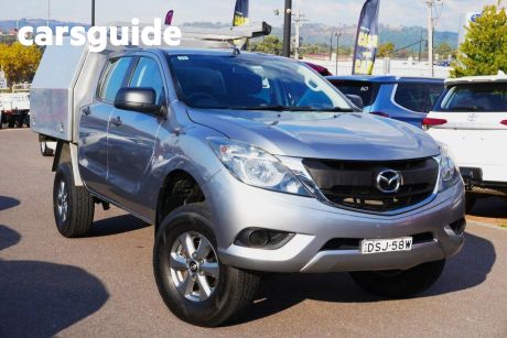 Silver 2017 Mazda BT-50 Dual Cab Chassis XT (4X4)