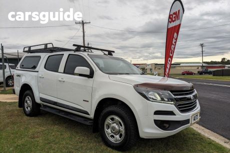 White 2018 Holden Colorado Ute Tray RG LS Utility Crew Cab 4dr Spts Auto 6sp 4x4 2.8DT MY16