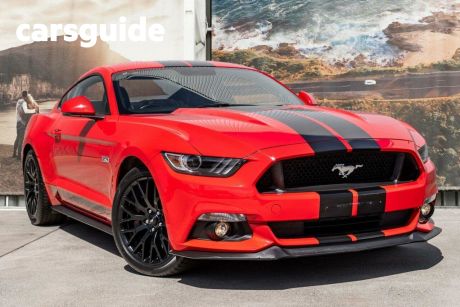 Red 2017 Ford Mustang Coupe Fastback GT 5.0 V8