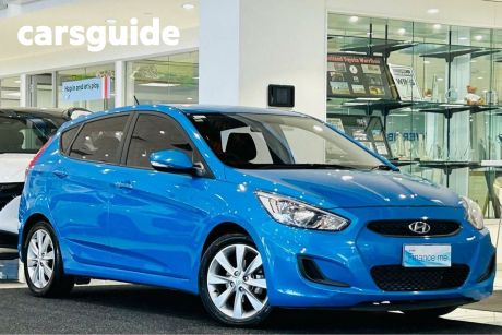 Blue 2018 Hyundai Accent Hatchback Sport