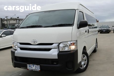 White 2018 Toyota HiAce Commercial Commuter High Roof Super LWB