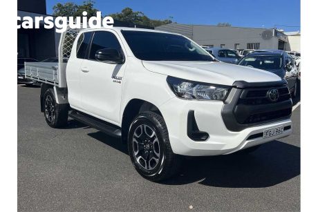 White 2023 Toyota Hilux X Cab Cab Chassis SR (4X4)