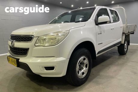 White 2012 Holden Colorado Crew Cab Chassis LX (4X2)