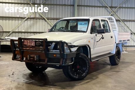 White 2003 Toyota Hilux Dual Cab Pick-up (4X4)