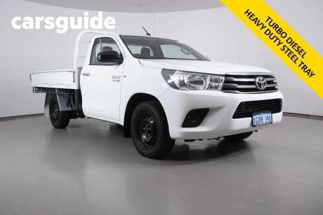 White 2016 Toyota Hilux Cab Chassis SR