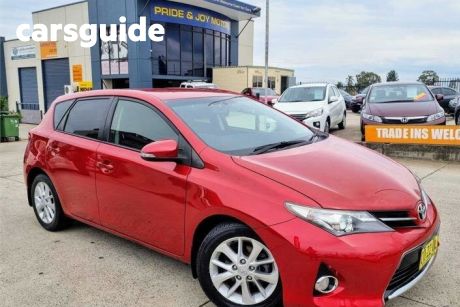 Red 2014 Toyota Corolla Hatchback Ascent Sport