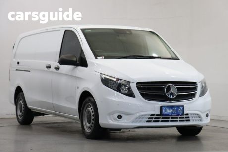 White 2021 Mercedes-Benz Vito Crew Cab Van 116 CDI LWB RWD