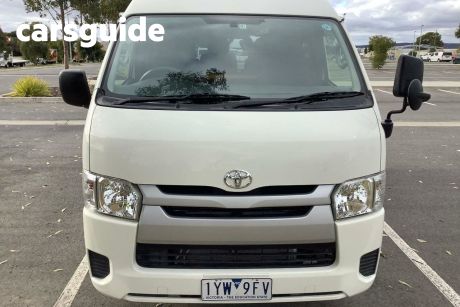 White 2023 Toyota HiAce Commercial Commuter High Roof Super LWB