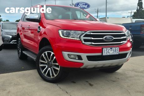 Red 2020 Ford Everest Wagon Titanium (4WD)