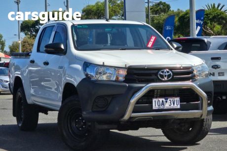 White 2018 Toyota Hilux Double Cab Pick Up Workmate HI-Rider