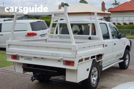 White 2001 Ford Courier Crew Cab Chassis GL (4X4)