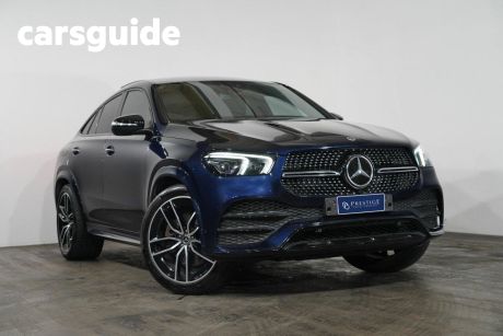 Blue 2021 Mercedes-Benz GLE Coupe 450 4Matic (hybrid)