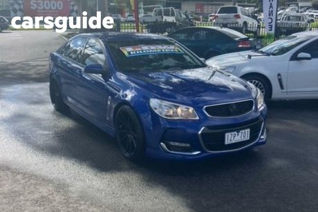 Blue 2017 Holden Commodore Sedan SV6