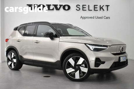 Silver 2023 Volvo XC40 Wagon Recharge Twin Pure Electric