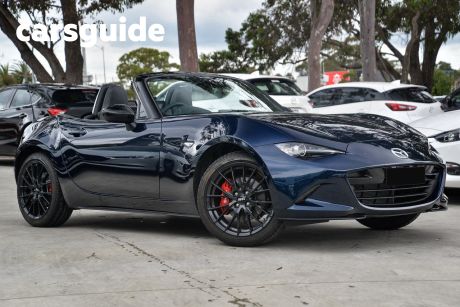 Blue 2022 Mazda MX-5 Convertible Roadster GT RS