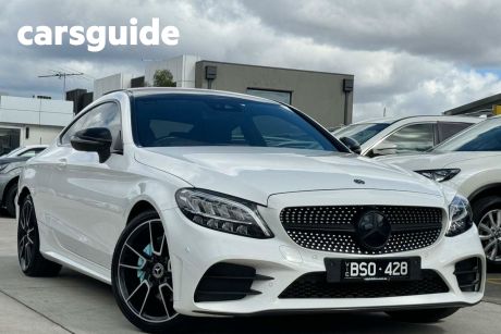 White 2019 Mercedes-Benz C-CLASS Coupe C200 9G-Tronic