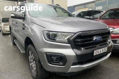 Silver 2020 Ford Ranger Double Cab Pick Up Wildtrak 2.0 (4X4)