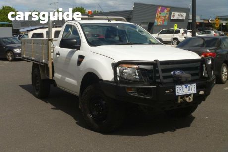 White 2013 Ford Ranger Cab Chassis XL 3.2 (4X4)