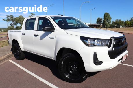 White 2020 Toyota Hilux Double Cab Pick Up Workmate HI-Rider