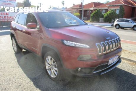 Red 2015 Jeep Cherokee Wagon Limited (4X4)