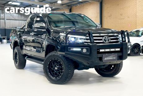 Black 2015 Toyota Hilux Cab Chassis Workmate