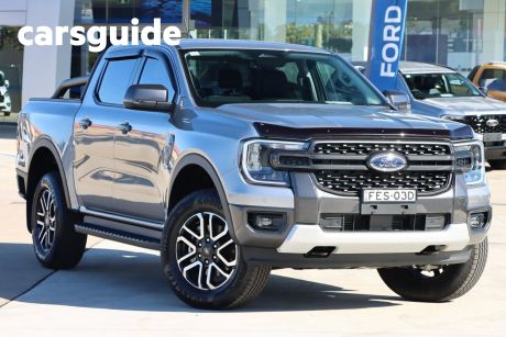 Silver 2024 Ford Ranger Double Cab Pick Up Sport 3.0 (4X4)