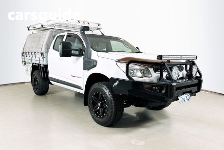 White 2015 Holden Colorado Space Cab Chassis LS (4X4)