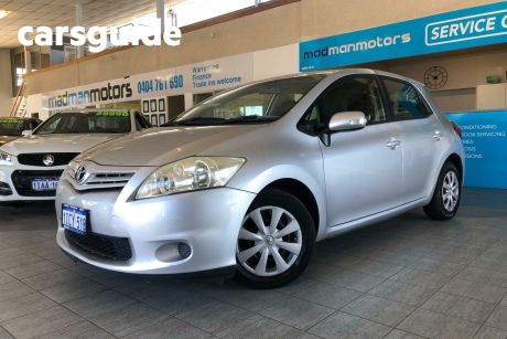 Silver 2011 Toyota Corolla Hatch ZRE152R Ascent Hatchback 5dr Auto 4sp, 1.8i [MY11]