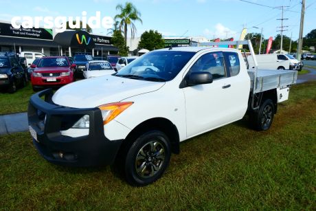 White 2013 Mazda BT-50 Freestyle Cab Chassis XT (4X4)