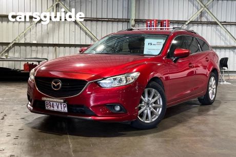 Red 2015 Mazda 6 Wagon Sport Safety