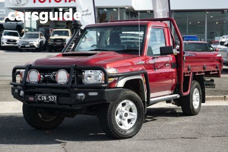 Red 2023 Toyota Landcruiser 70 Series Cab Chassis LC79 GXL