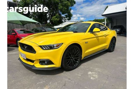 Yellow 2017 Ford Mustang Coupe Fastback 2.3 Gtdi