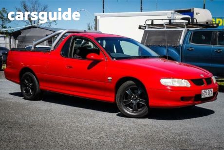 Red 2002 Holden Commodore Utility S