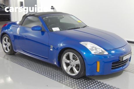 Blue 2006 Nissan 350Z Convertible Roadster Touring